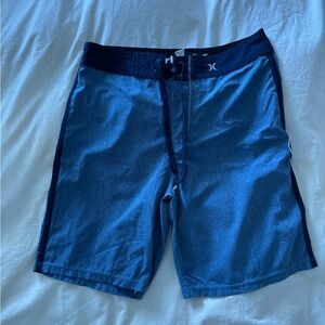 Hurley Navy and Indigo Swim Board Shorts